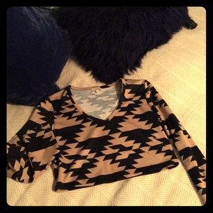 Aztec crop top
